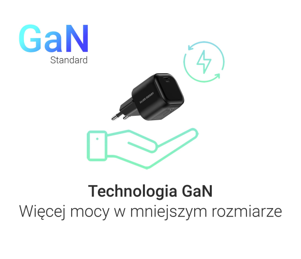Silver Monkey Ładowarka GaN Smart Uno 100W Czarna - 1572478 - zdjęcie 5